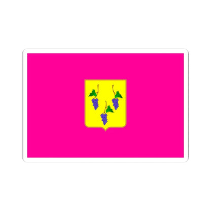 Flag of Izium (Ukraine) STICKER Vinyl Kiss-Cut Decal 3 Inch White - The Sticker Space