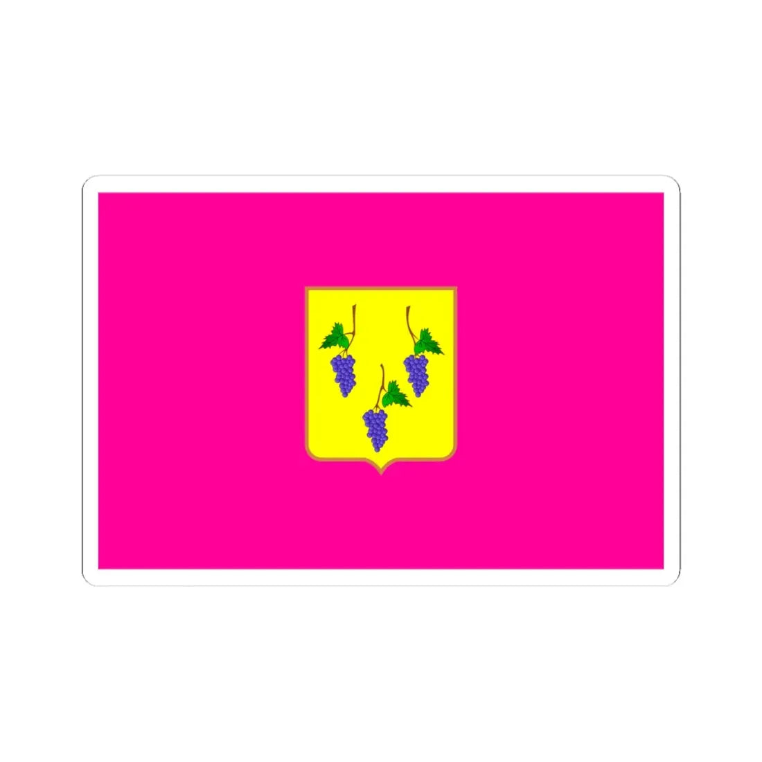 Flag of Izium (Ukraine) STICKER Vinyl Kiss-Cut Decal 4 Inch White - The Sticker Space