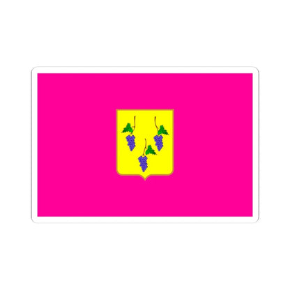 Flag of Izium (Ukraine) STICKER Vinyl Kiss-Cut Decal 4 Inch White - The Sticker Space