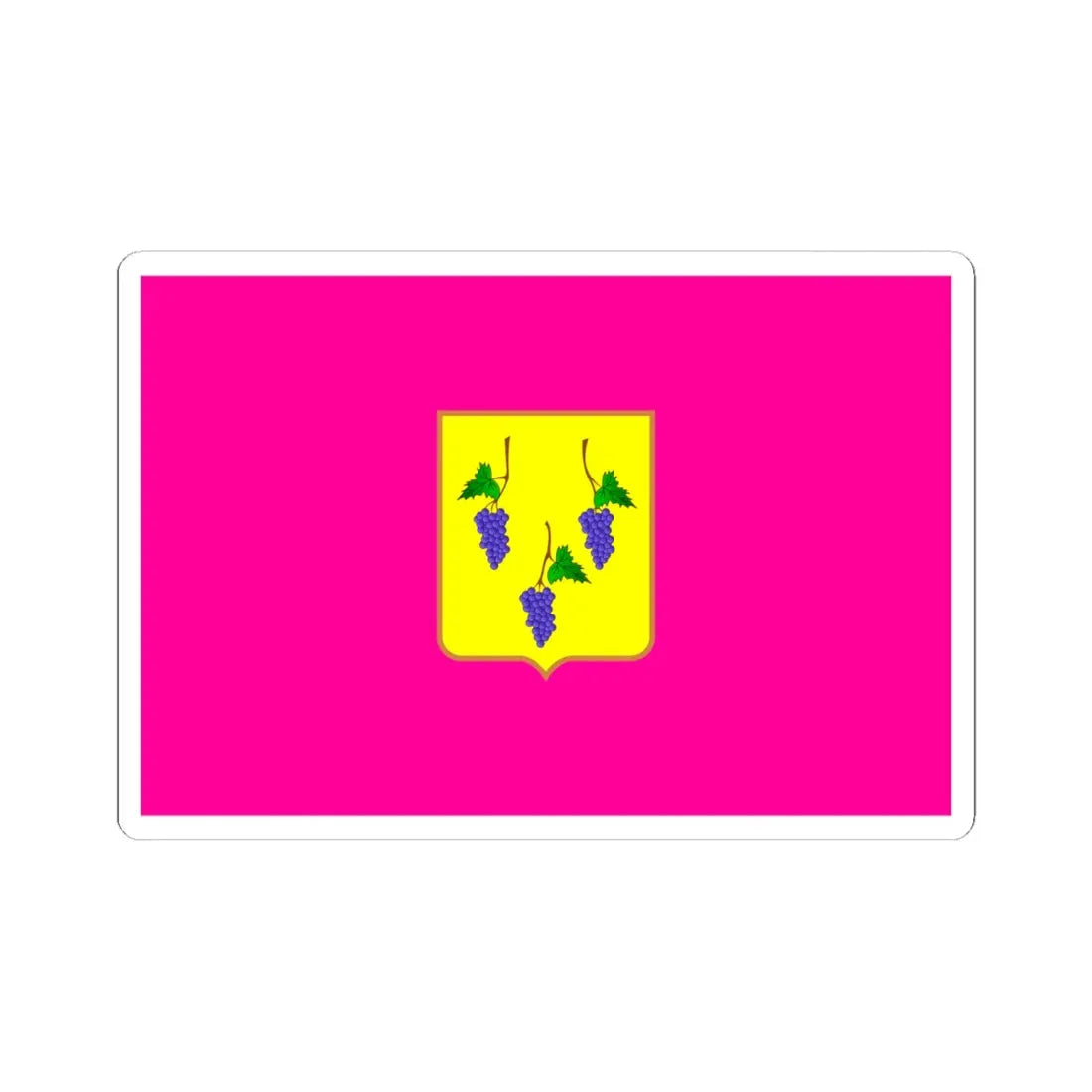 Flag of Izium (Ukraine) STICKER Vinyl Kiss-Cut Decal 6 Inch White - The Sticker Space