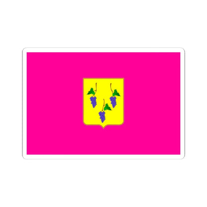 Flag of Izium (Ukraine) STICKER Vinyl Kiss-Cut Decal 6 Inch White - The Sticker Space