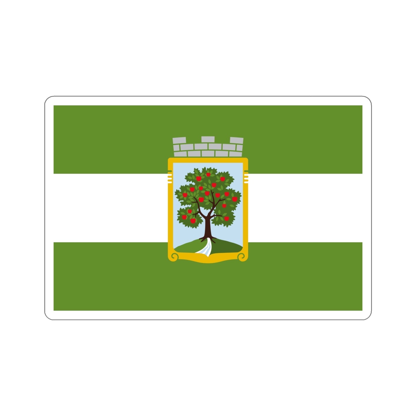 Flag of Jablonec and Nisou Czech Republic STICKER Vinyl Die-Cut Decal-6 Inch-The Sticker Space