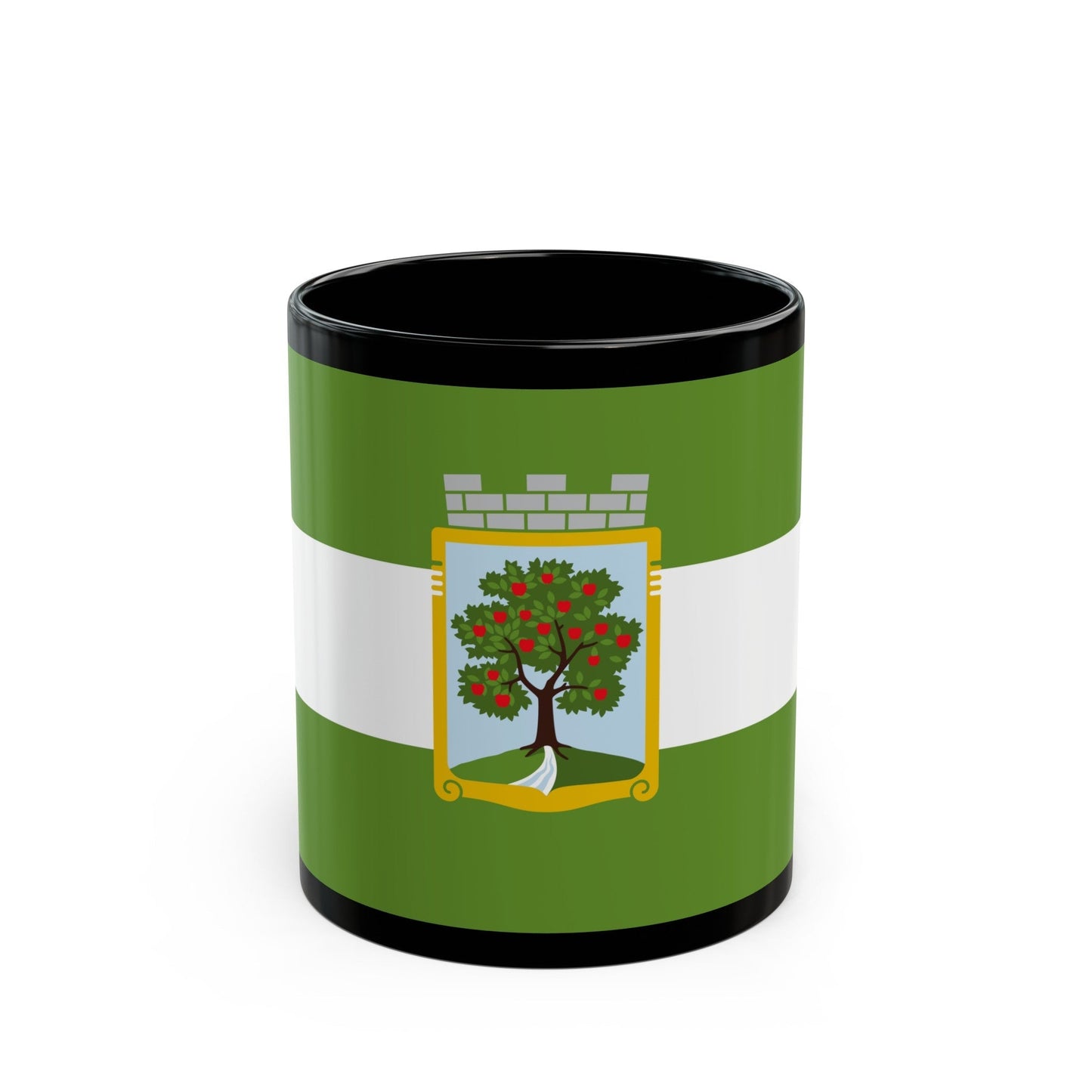 Flag of Jablonec nad Nisou Czech Republic - Black Coffee Mug-11oz-The Sticker Space