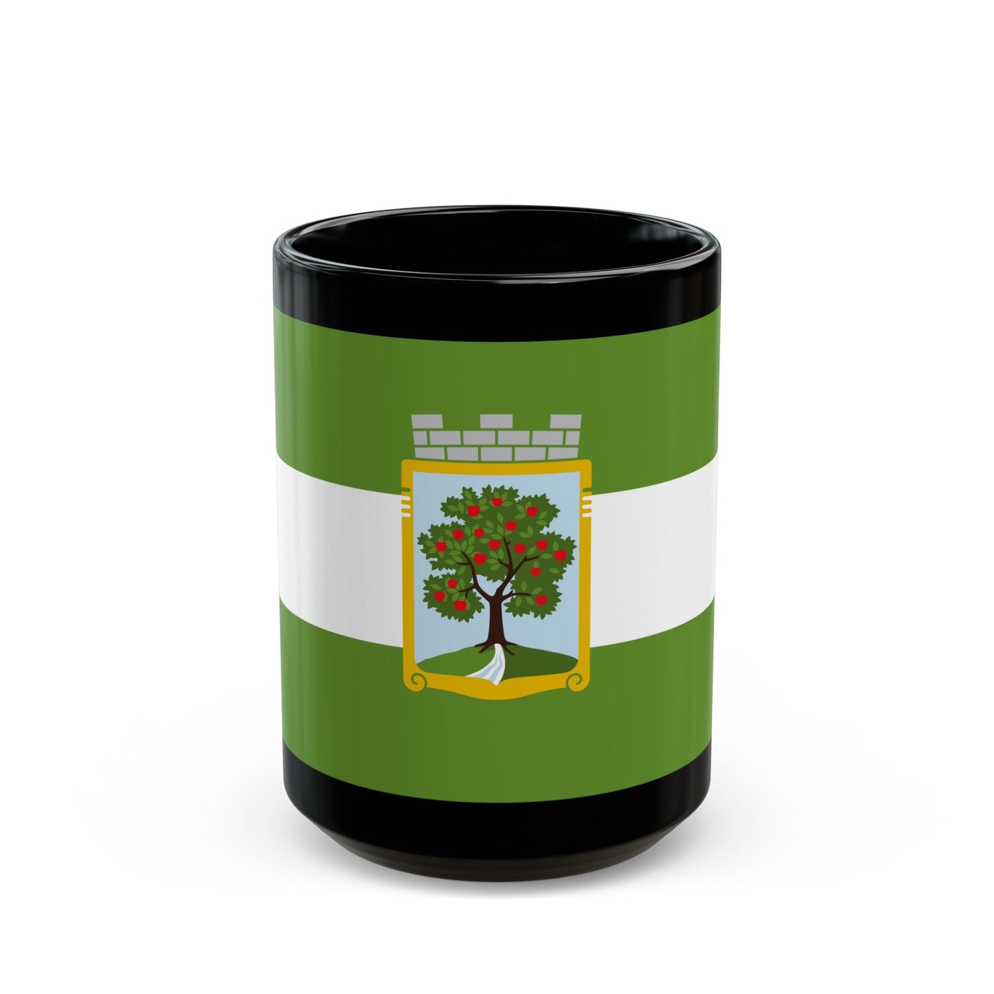 Flag of Jablonec nad Nisou Czech Republic - Black Coffee Mug-15oz-The Sticker Space