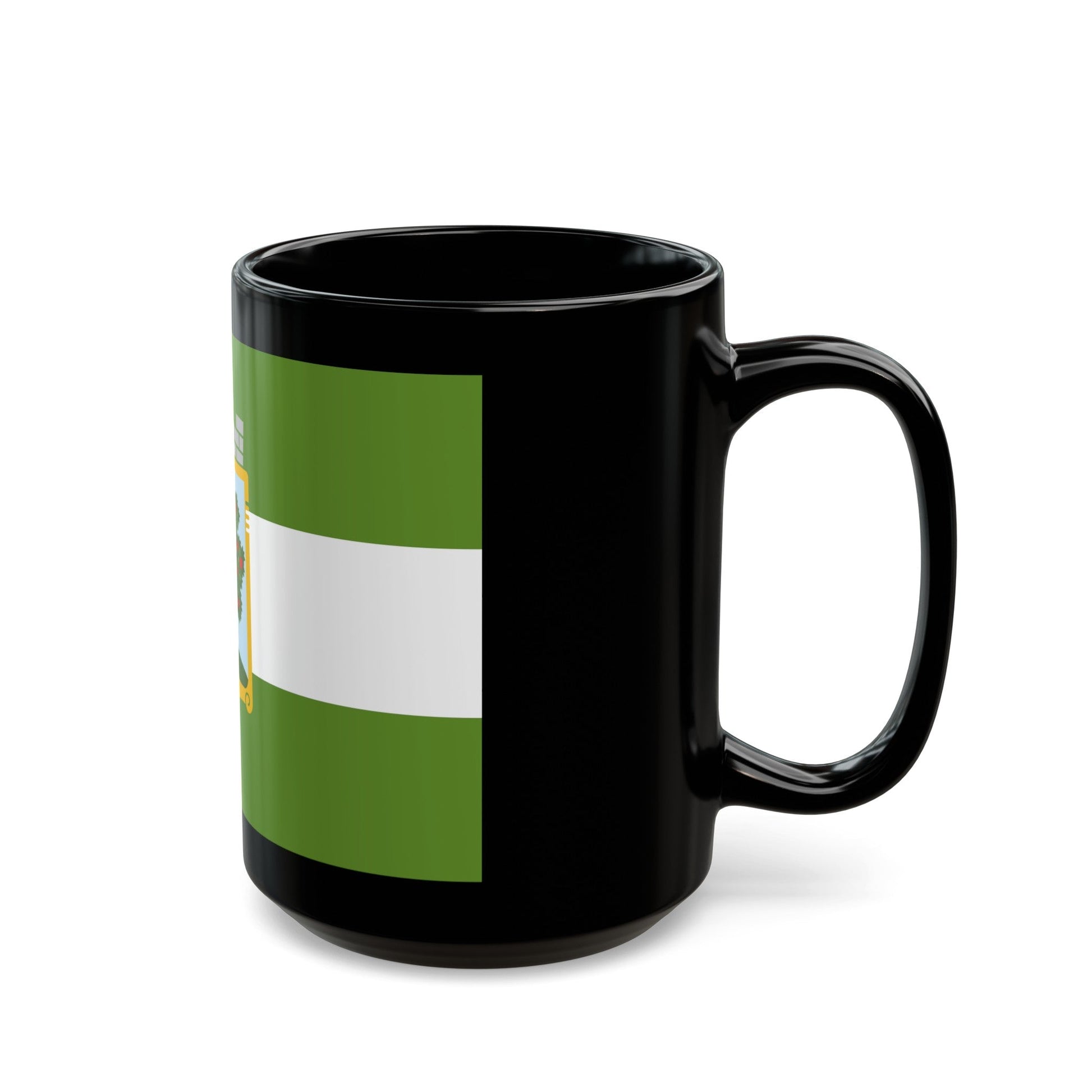 Flag of Jablonec nad Nisou Czech Republic - Black Coffee Mug-The Sticker Space