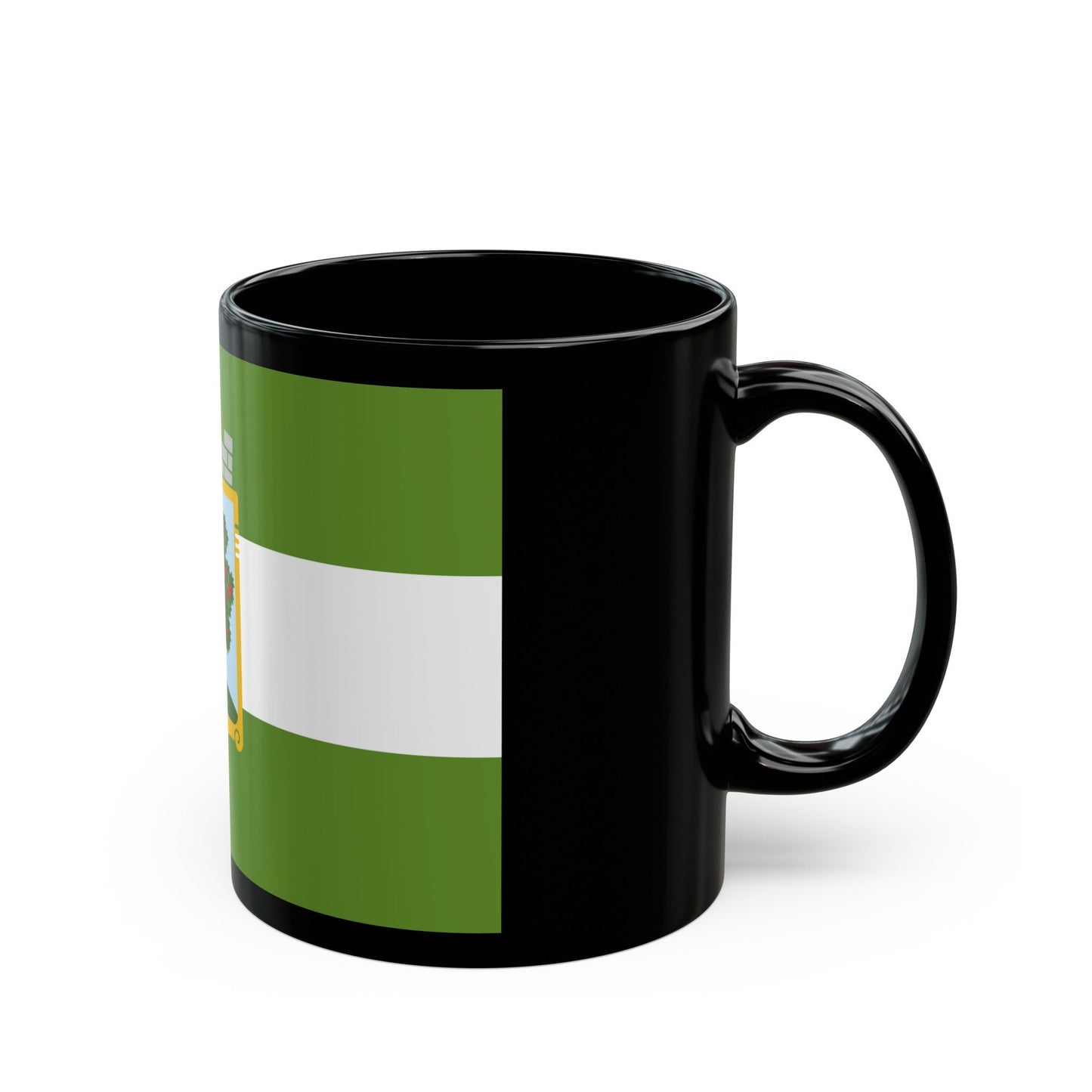 Flag of Jablonec nad Nisou Czech Republic - Black Coffee Mug-The Sticker Space