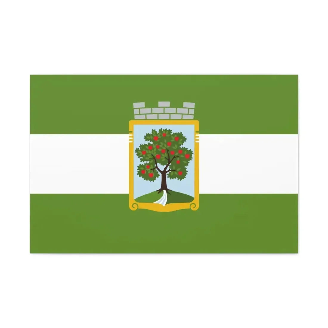 Flag of Jablonec nad Nisou Czech Republic - Canvas Wall Art 36" x 24" 1.25" - The Sticker Space