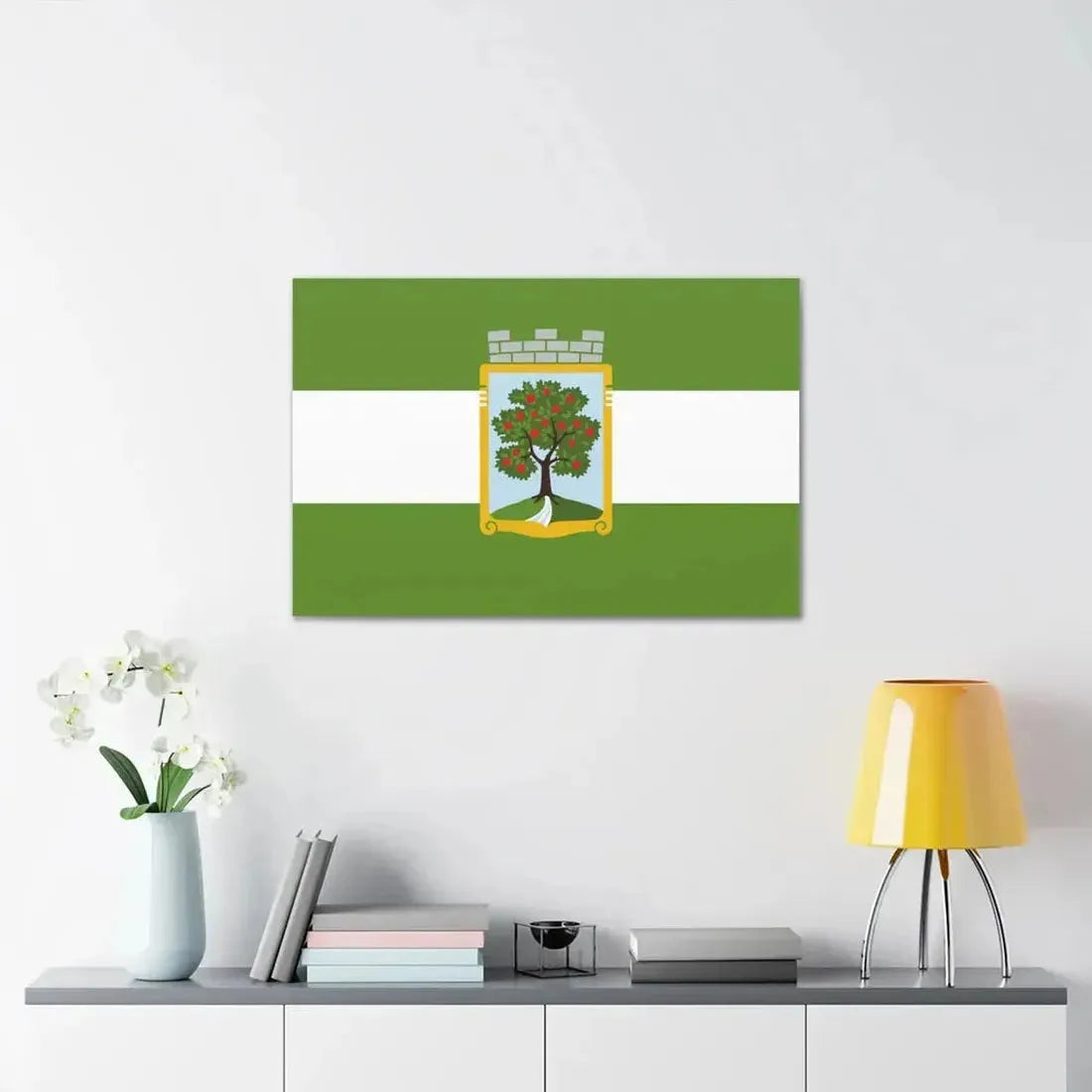 Flag of Jablonec nad Nisou Czech Republic - Canvas Wall Art - The Sticker Space