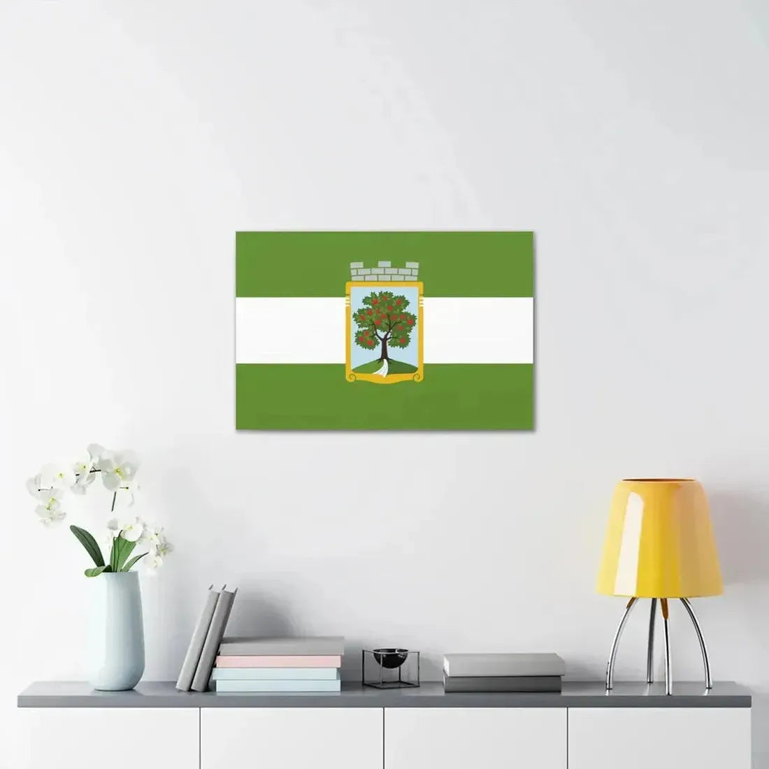Flag of Jablonec nad Nisou Czech Republic - Canvas Wall Art - The Sticker Space