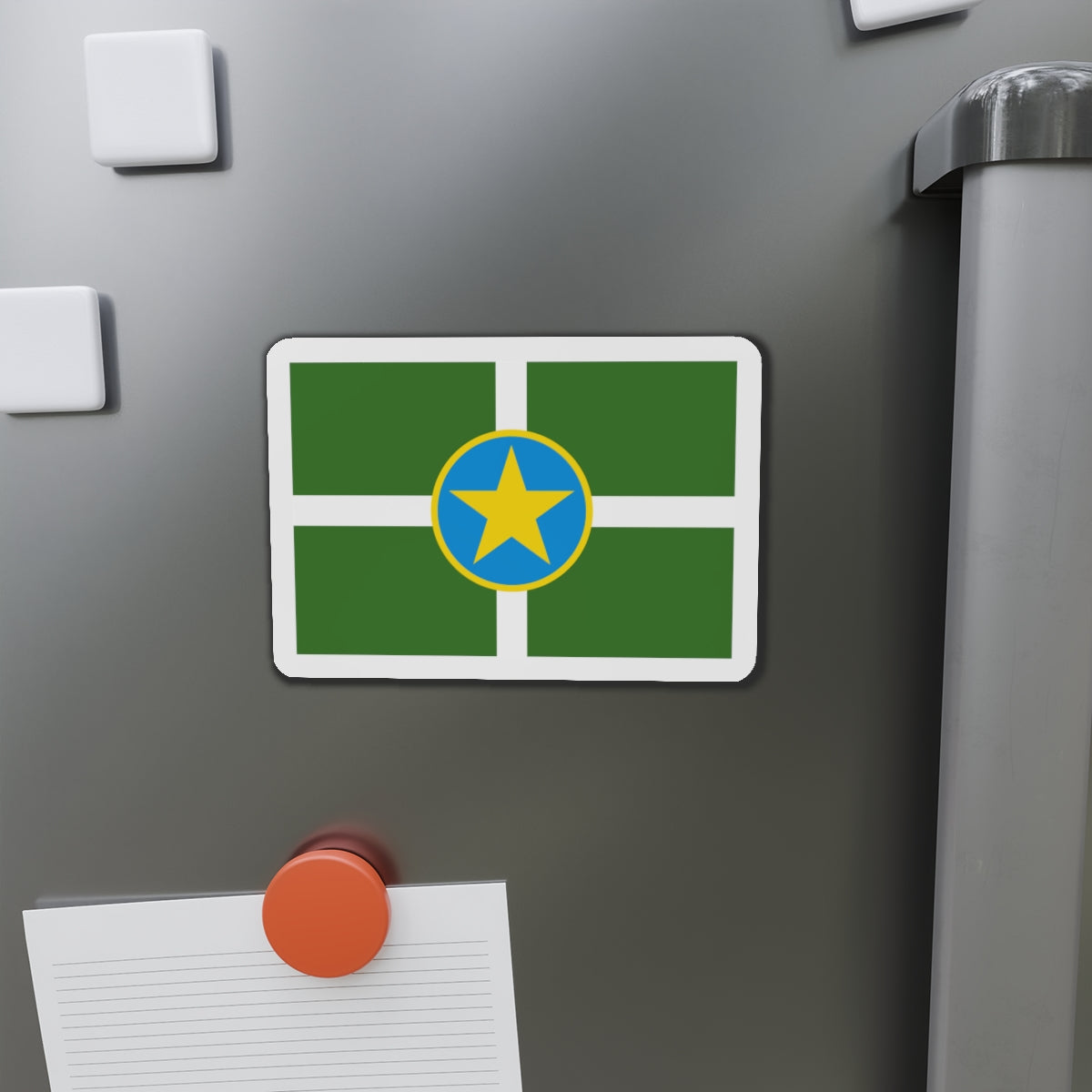 Flag of Jackson Mississippi - Die-Cut Magnet-The Sticker Space