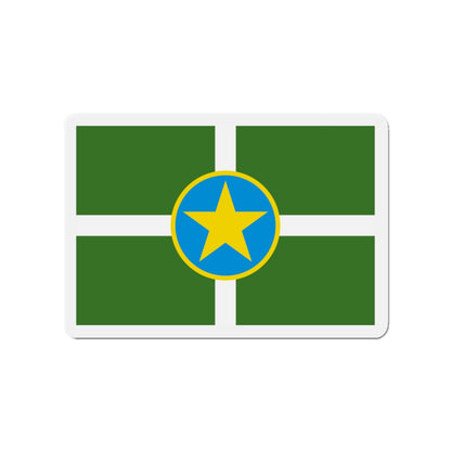 Flag of Jackson Mississippi - Die-Cut Magnet-3" x 3"-The Sticker Space