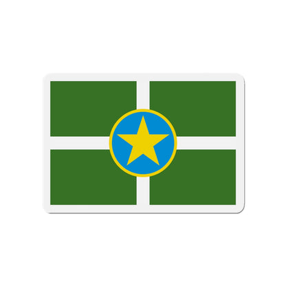 Flag of Jackson Mississippi - Die-Cut Magnet-4" x 4"-The Sticker Space