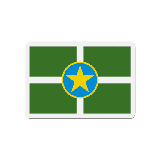 Flag of Jackson Mississippi - Die-Cut Magnet-6 × 6"-The Sticker Space