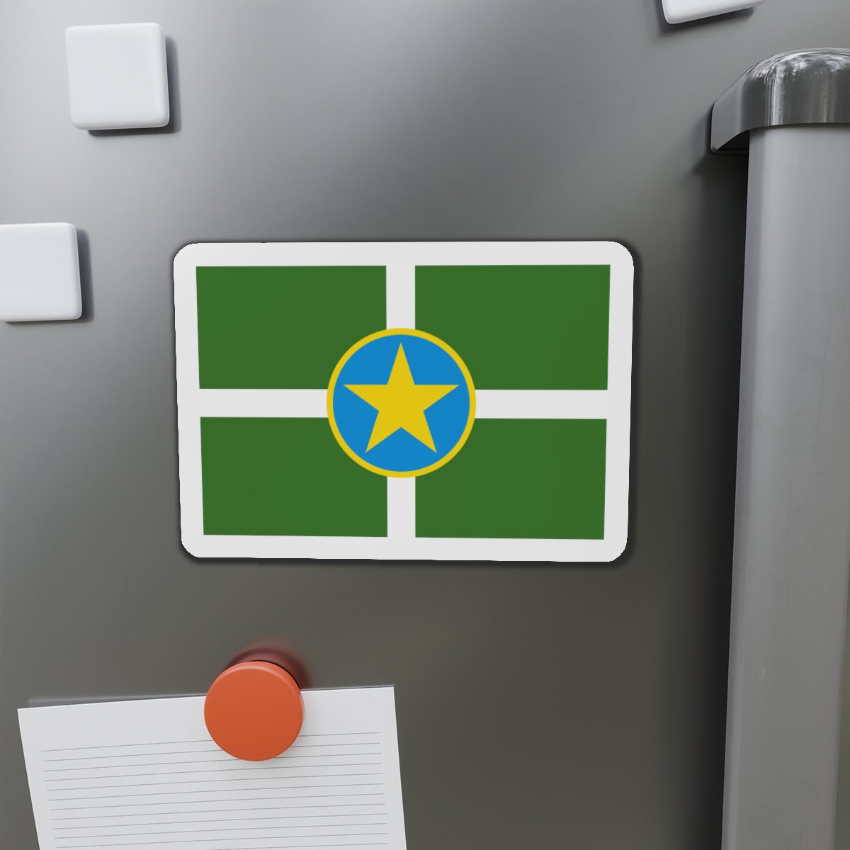 Flag of Jackson Mississippi - Die-Cut Magnet-The Sticker Space