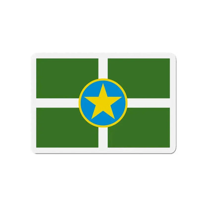 Flag of Jackson Mississippi - Refrigerator Magnet 4 Inch - The Sticker Space