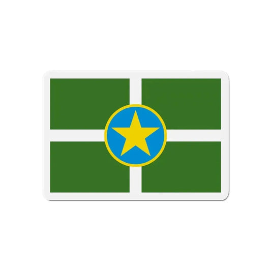 Flag of Jackson Mississippi - Refrigerator Magnet 6 Inch - The Sticker Space
