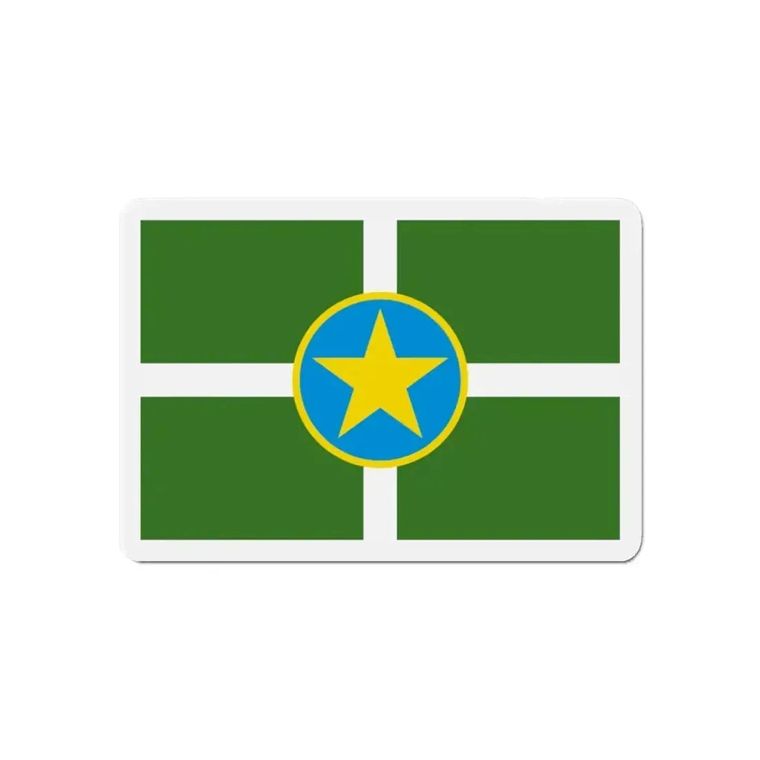 Flag of Jackson Mississippi - Refrigerator Magnet - The Sticker Space
