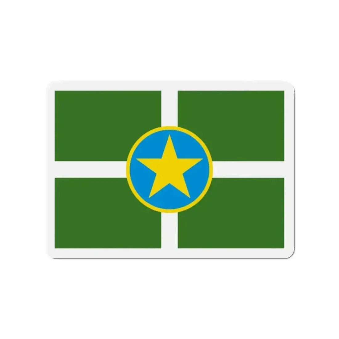 Flag of Jackson Mississippi - Refrigerator Magnet - The Sticker Space