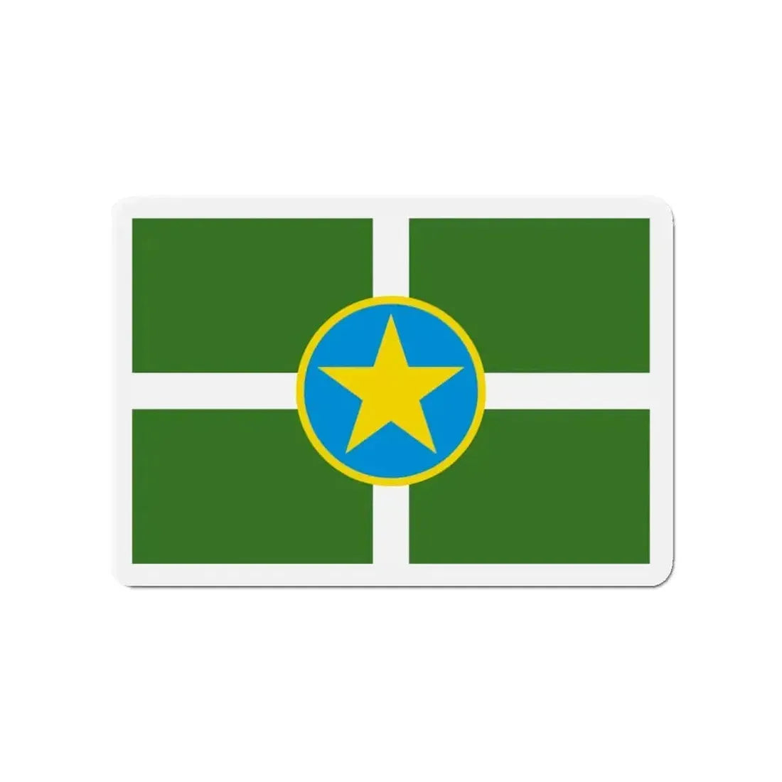 Flag of Jackson Mississippi - Refrigerator Magnet - The Sticker Space