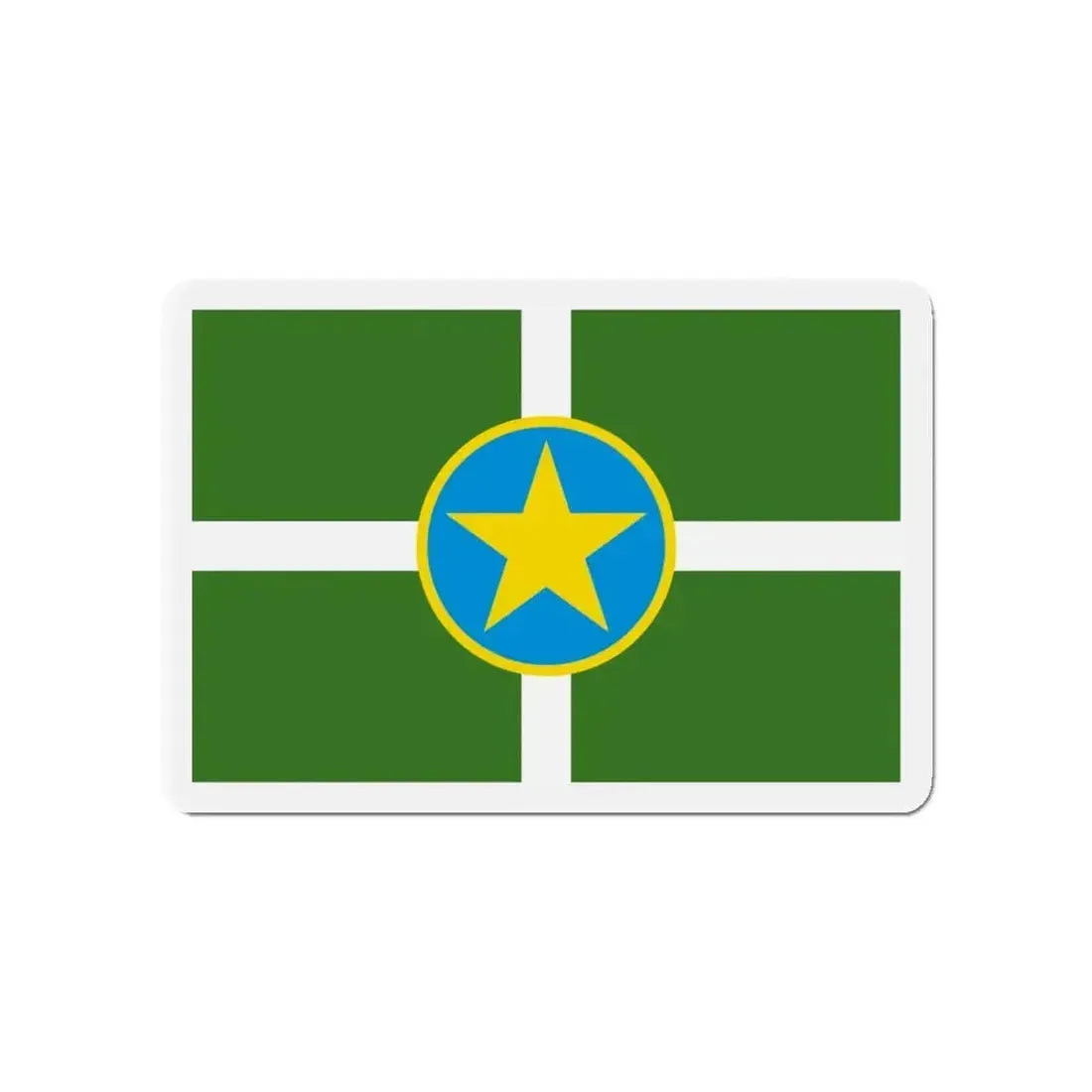 Flag of Jackson Mississippi - Refrigerator Magnet - The Sticker Space