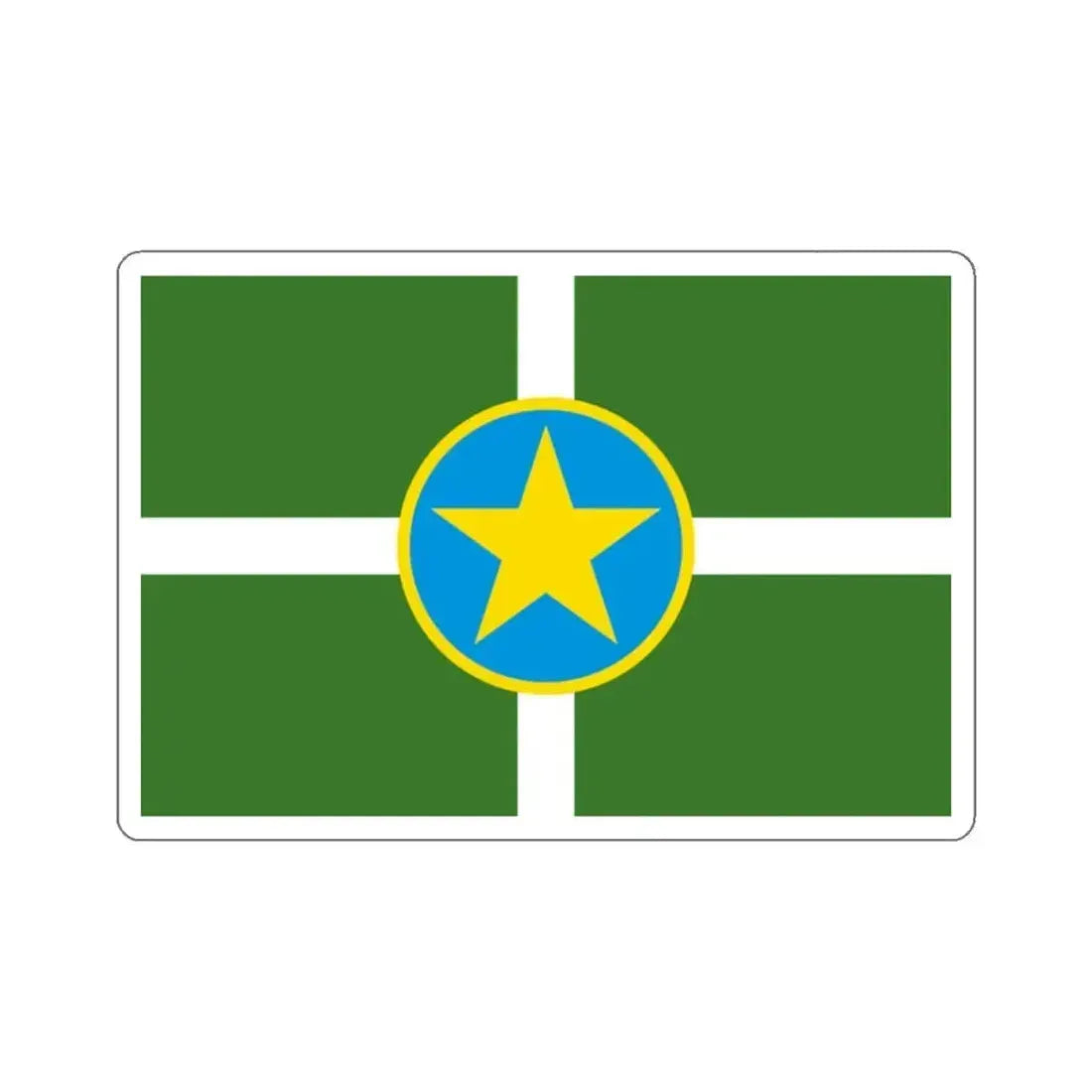 Flag of Jackson Mississippi USA STICKER Vinyl Die-Cut Decal 2 Inch - The Sticker Space