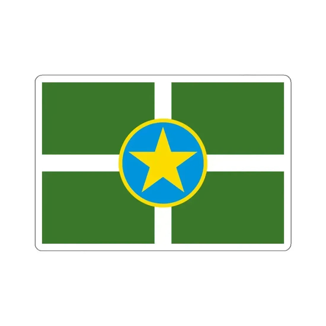 Flag of Jackson Mississippi USA STICKER Vinyl Die-Cut Decal 3 Inch - The Sticker Space