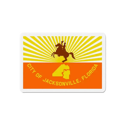 Flag of Jacksonville Florida - Refrigerator Magnet - The Sticker Space