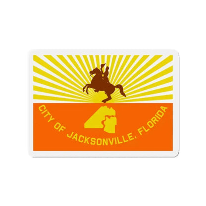 Flag of Jacksonville Florida - Refrigerator Magnet - The Sticker Space