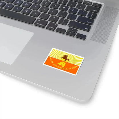 Flag of Jacksonville Florida (United States) STICKER Vinyl Kiss-Cut Decal - The Sticker Space