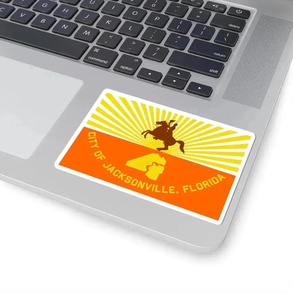 Flag of Jacksonville Florida (United States) STICKER Vinyl Kiss-Cut Decal - The Sticker Space