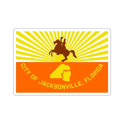 Flag of Jacksonville Florida USA STICKER Vinyl Die-Cut Decal 2 Inch - The Sticker Space