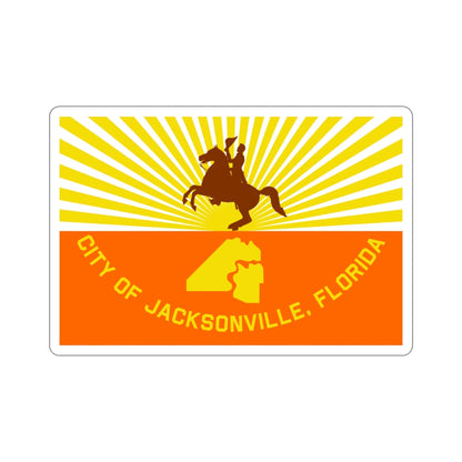 Flag of Jacksonville Florida USA STICKER Vinyl Die-Cut Decal-3 Inch-The Sticker Space