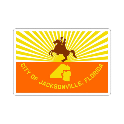 Flag of Jacksonville Florida USA STICKER Vinyl Die-Cut Decal-5 Inch-The Sticker Space