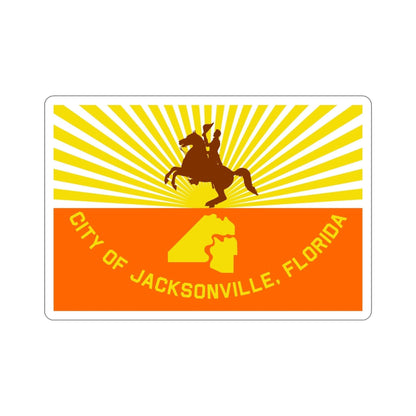 Flag of Jacksonville Florida USA STICKER Vinyl Die-Cut Decal-6 Inch-The Sticker Space