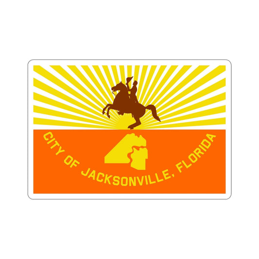 Flag of Jacksonville Florida USA STICKER Vinyl Die-Cut Decal-6 Inch-The Sticker Space