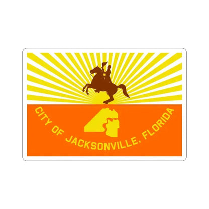 Flag of Jacksonville Florida USA STICKER Vinyl Die-Cut Decal - The Sticker Space