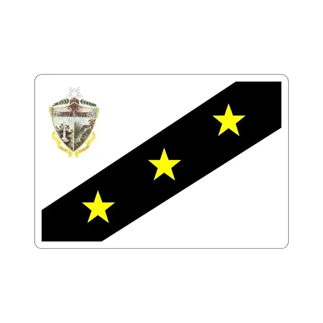 Flag of Jagüey Grande, Cuba STICKER Vinyl Die-Cut Decal - The Sticker Space