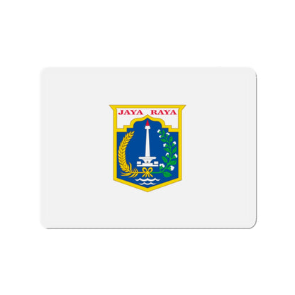 Flag of Jakarta Indonesia - Die-Cut Magnet-2" x 2"-The Sticker Space