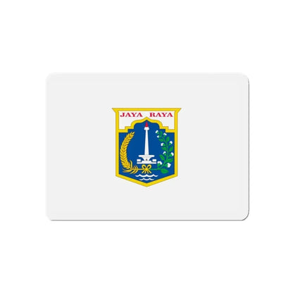 Flag of Jakarta Indonesia - Refrigerator Magnet 5 Inch - The Sticker Space