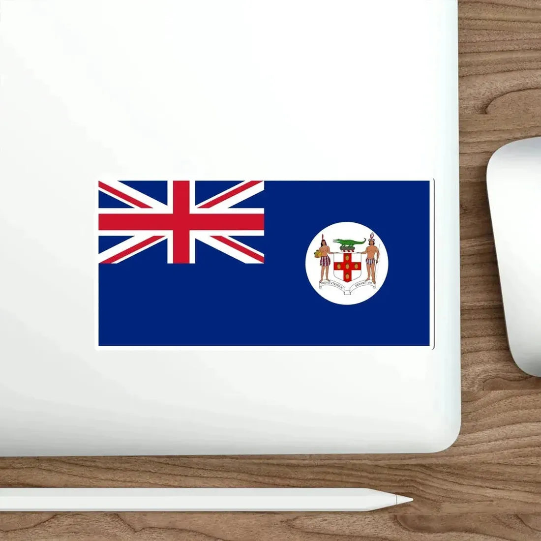 Flag of Jamaica (1906–1957) STICKER Vinyl Die-Cut Decal - The Sticker Space