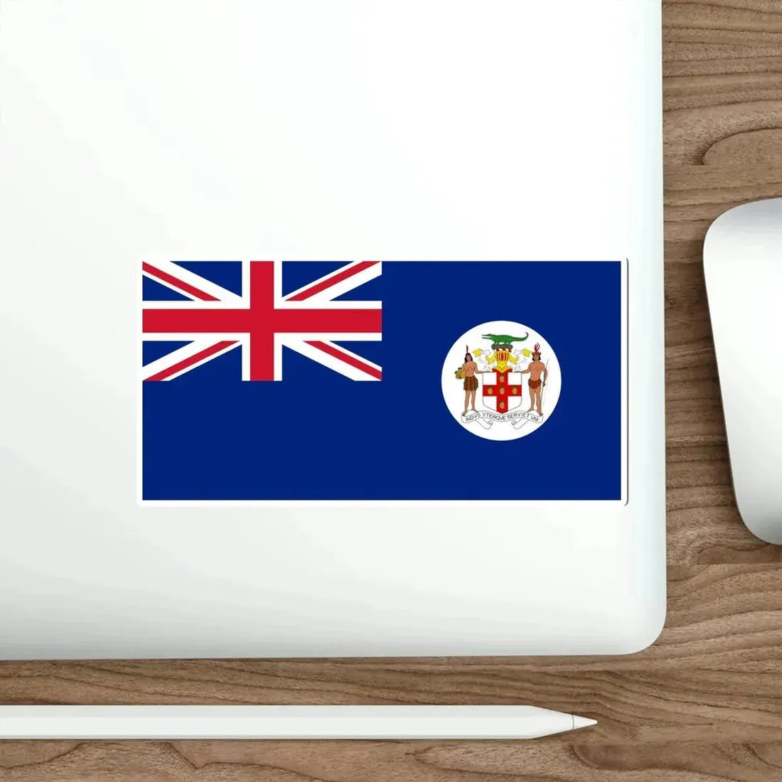 Flag of Jamaica (1957–1962) STICKER Vinyl Die-Cut Decal - The Sticker Space