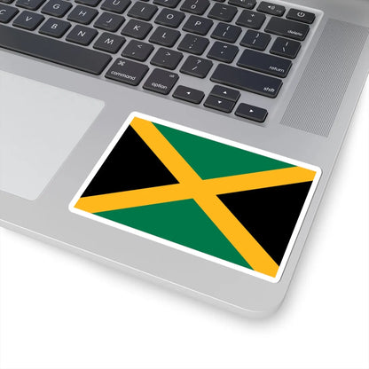 Flag of Jamaica 3-2 (Jamaica) STICKER Vinyl Kiss-Cut Decal - The Sticker Space