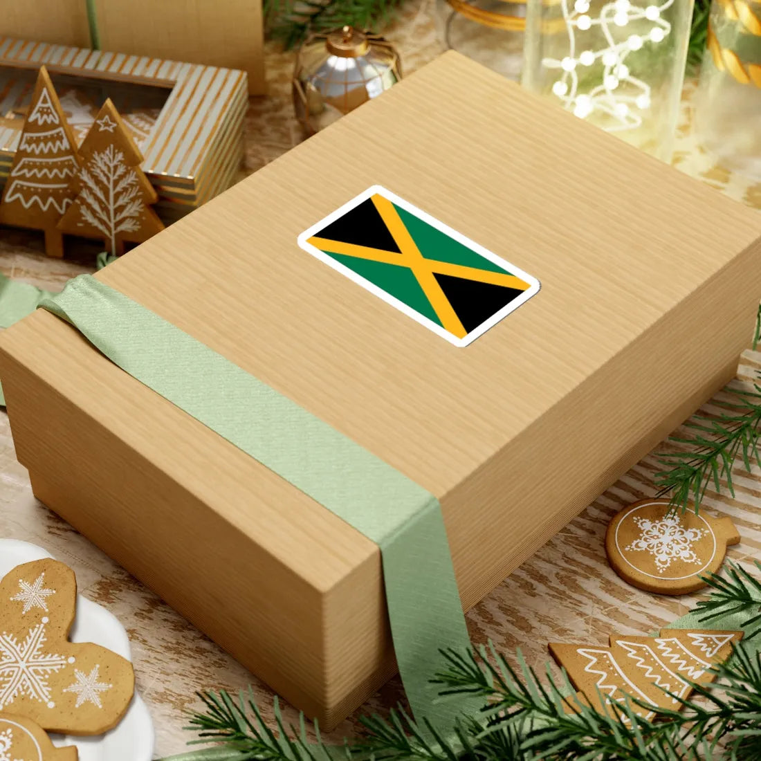 Flag of Jamaica (Jamaica) STICKER Vinyl Kiss-Cut Decal - The Sticker Space