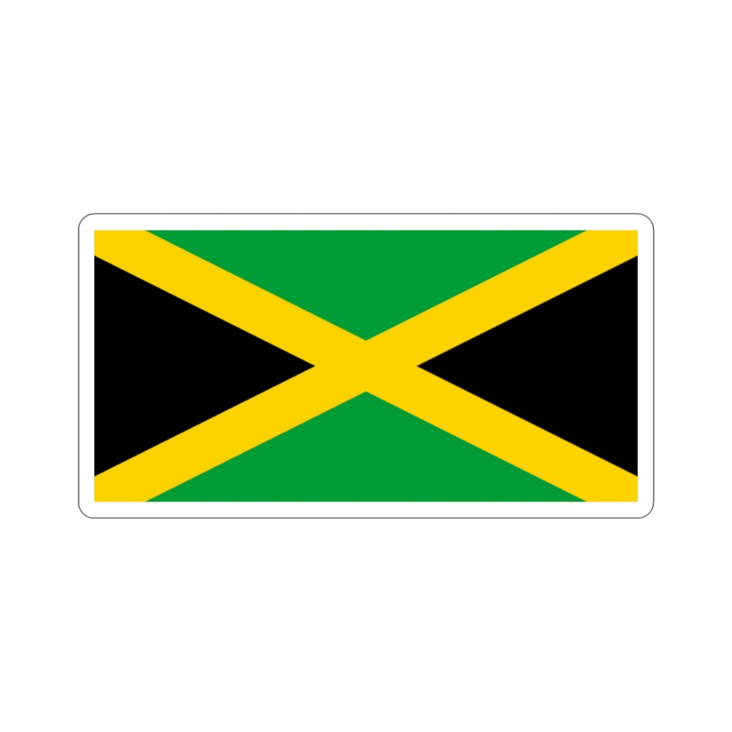 Flag of Jamaica STICKER Vinyl Die-Cut Decal-2 Inch-The Sticker Space