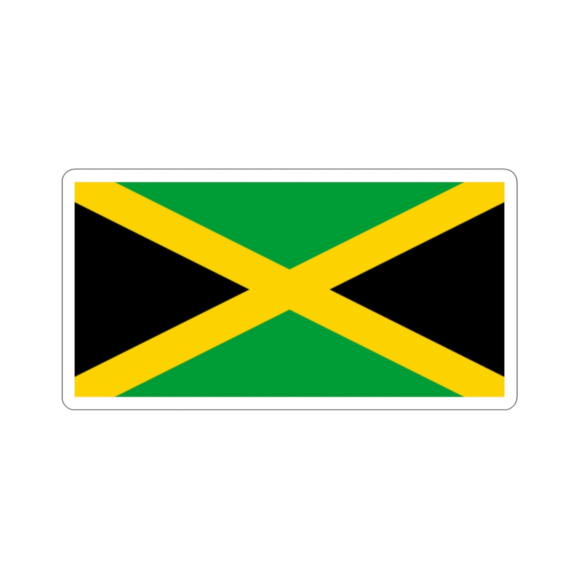 Flag of Jamaica STICKER Vinyl Die-Cut Decal-2 Inch-The Sticker Space