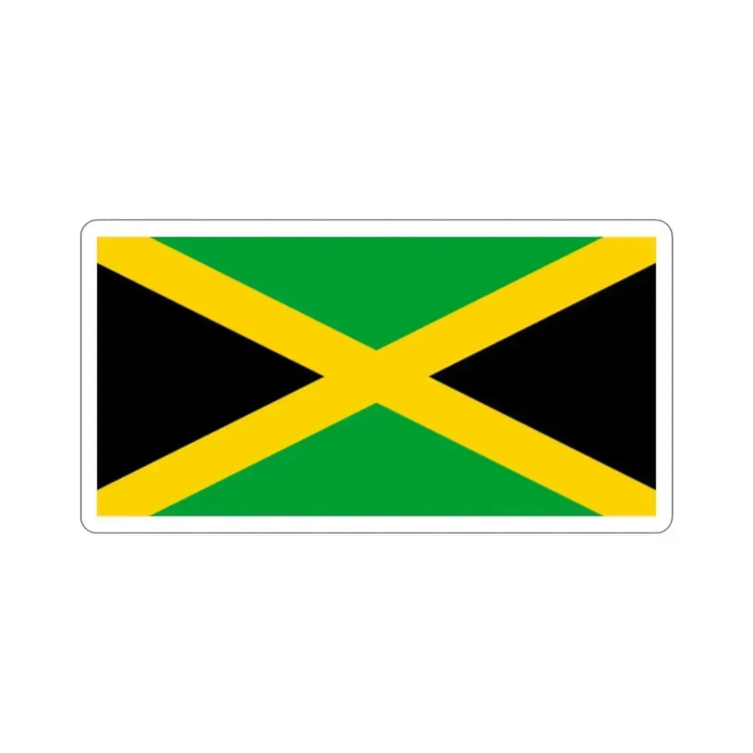 Flag of Jamaica STICKER Vinyl Die-Cut Decal 2 Inch - The Sticker Space