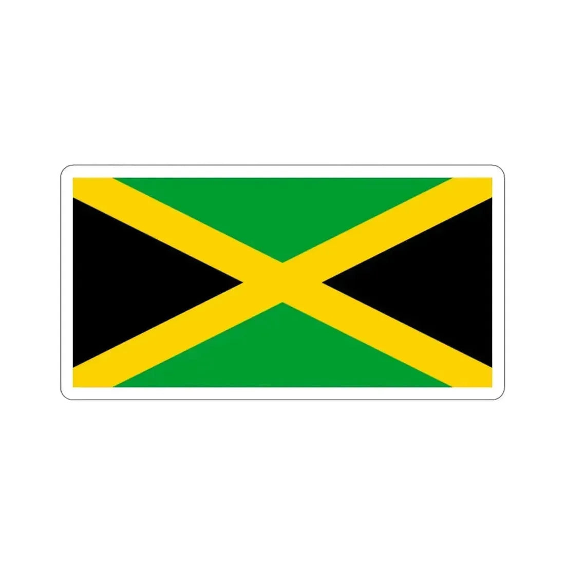 Flag of Jamaica STICKER Vinyl Die-Cut Decal 3 Inch - The Sticker Space