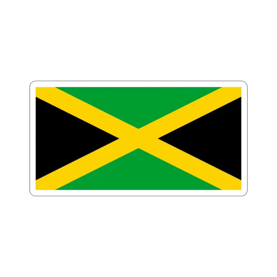 Flag of Jamaica STICKER Vinyl Die-Cut Decal 3 Inch - The Sticker Space