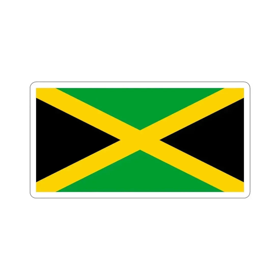 Flag of Jamaica STICKER Vinyl Die-Cut Decal 5 Inch - The Sticker Space