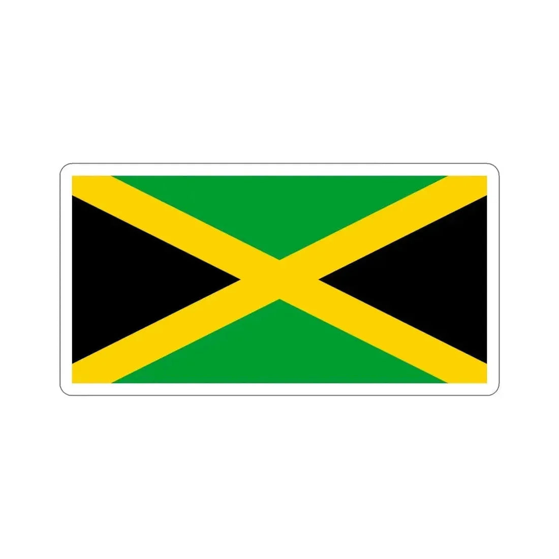 Flag of Jamaica STICKER Vinyl Die-Cut Decal 5 Inch - The Sticker Space